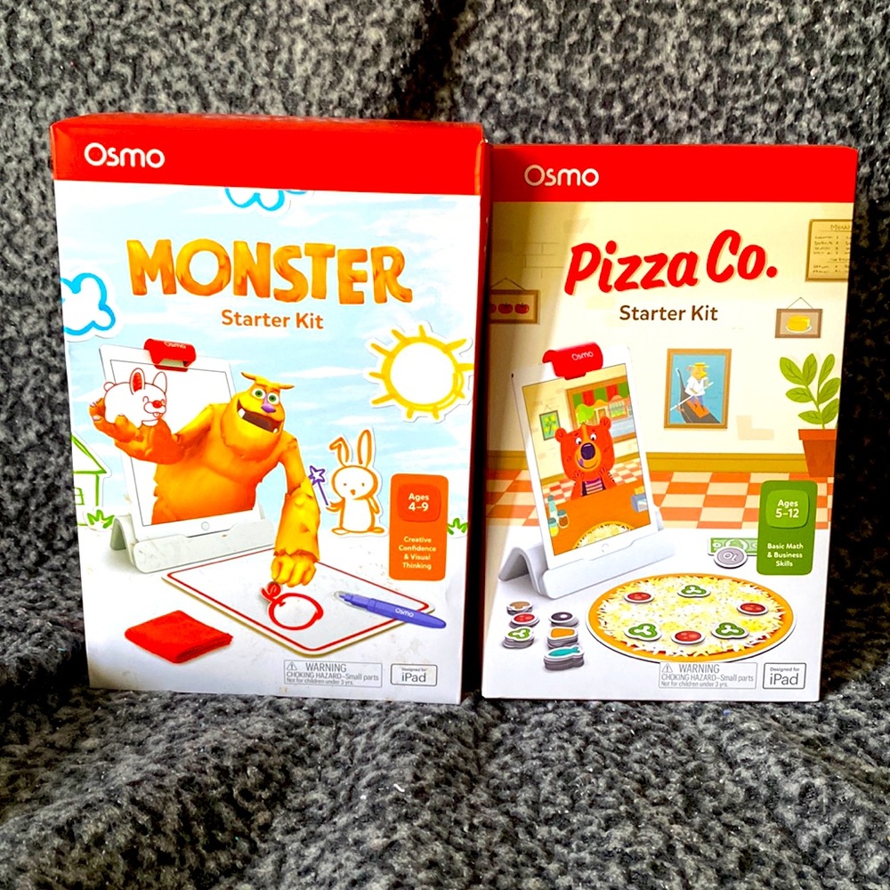 This is the Osmo Pizza starter kit and Monster starter kit!